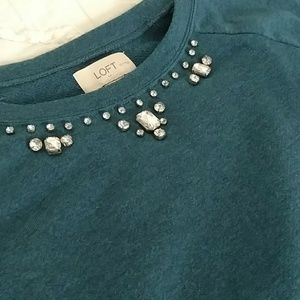 Loft Jewel Accent Sweater